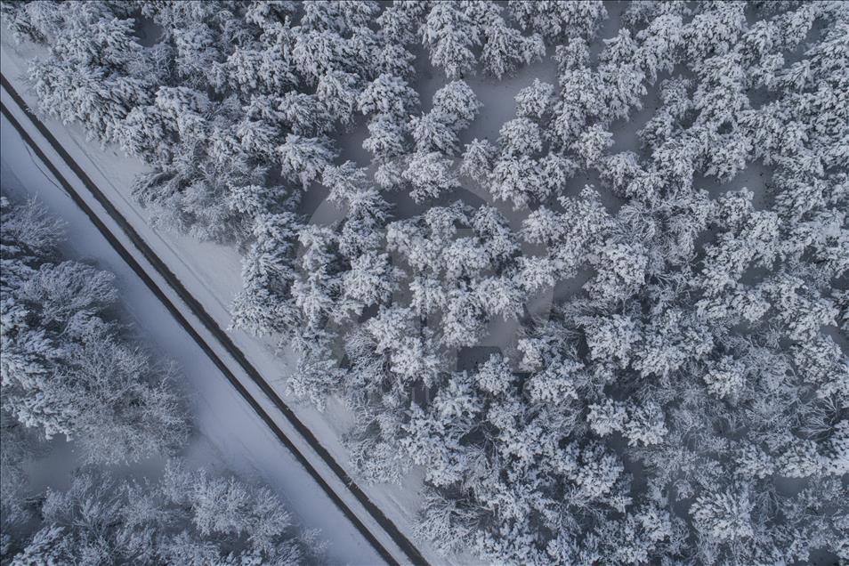 Snowfall in Ankara