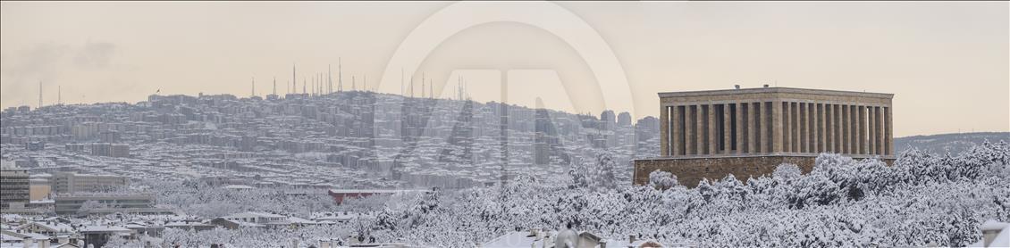Snowfall in Ankara