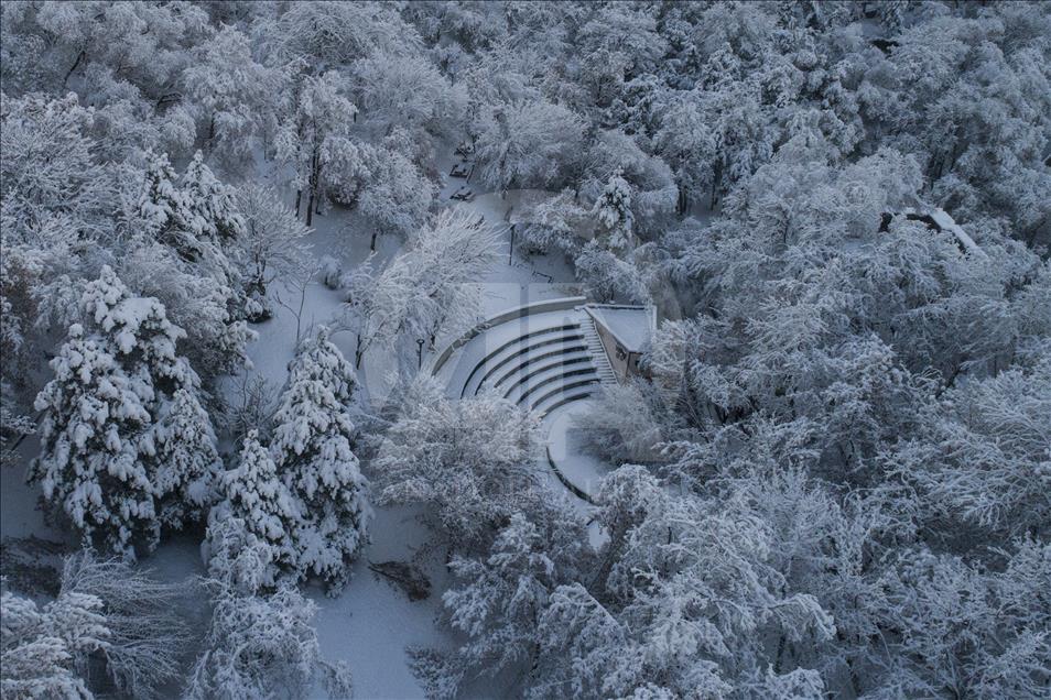 Snowfall in Ankara
