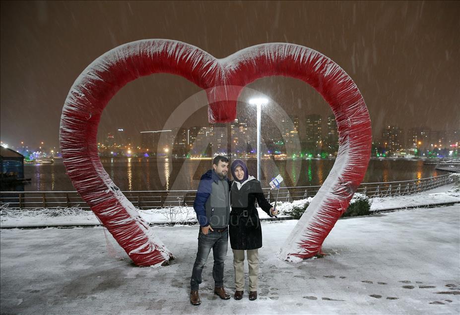 Snowfall in Ankara