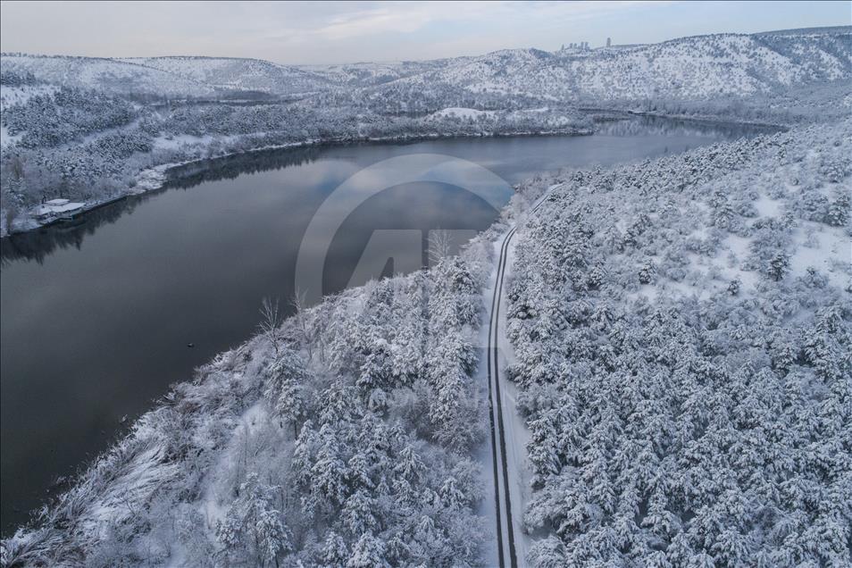 Snowfall in Ankara