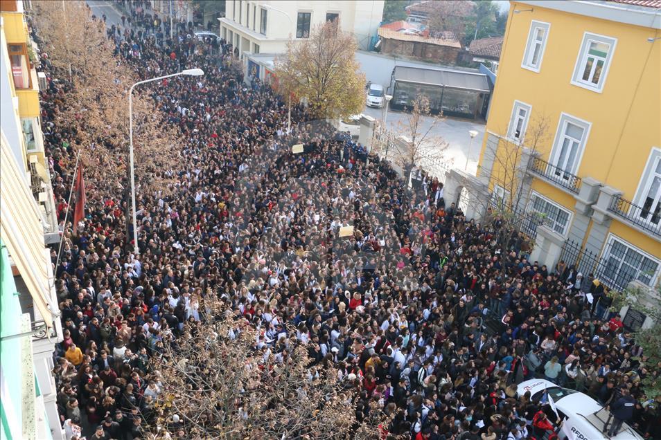 Студентски протести во Албанија