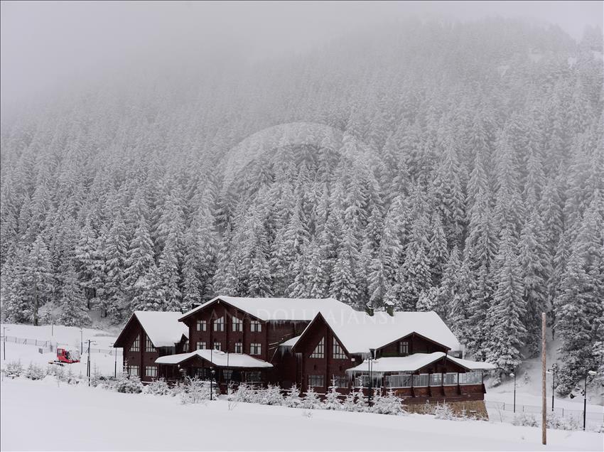 Giresun yaylaları beyaz örtüyle görsel şölen sunuyor