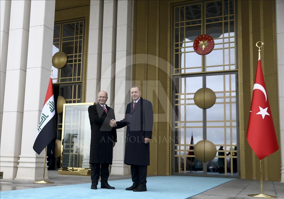 Irak Cumhurbaşkanı Salih Türkiye'de