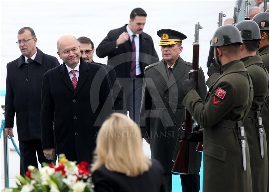 Irak Cumhurbaşkanı Salih Ankara'da