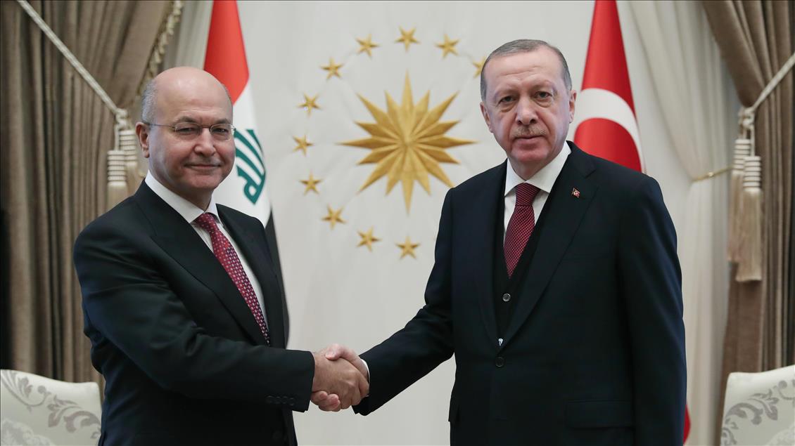 Irak Cumhurbaşkanı Salih Türkiye'de