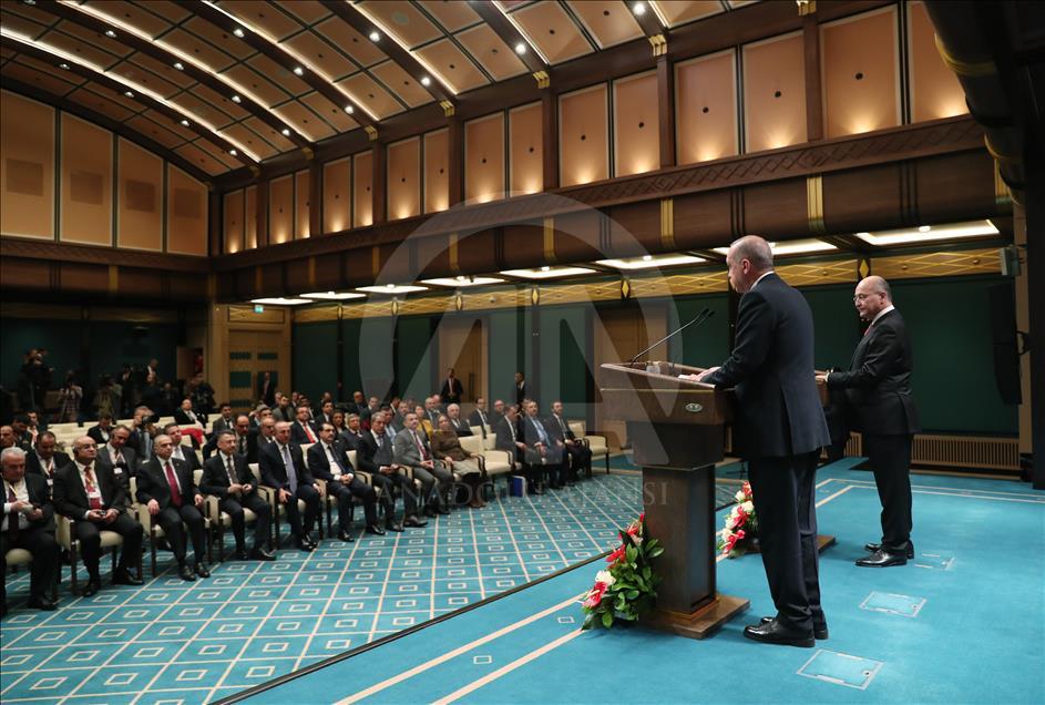 Erdoğan-Salih ortak basın toplantısı
