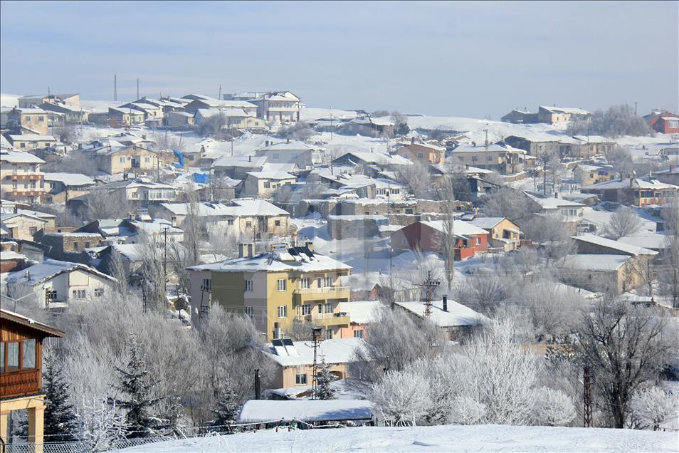 Sivas'ta hava sıcaklığı eksi 30 dereceye kadar düştü