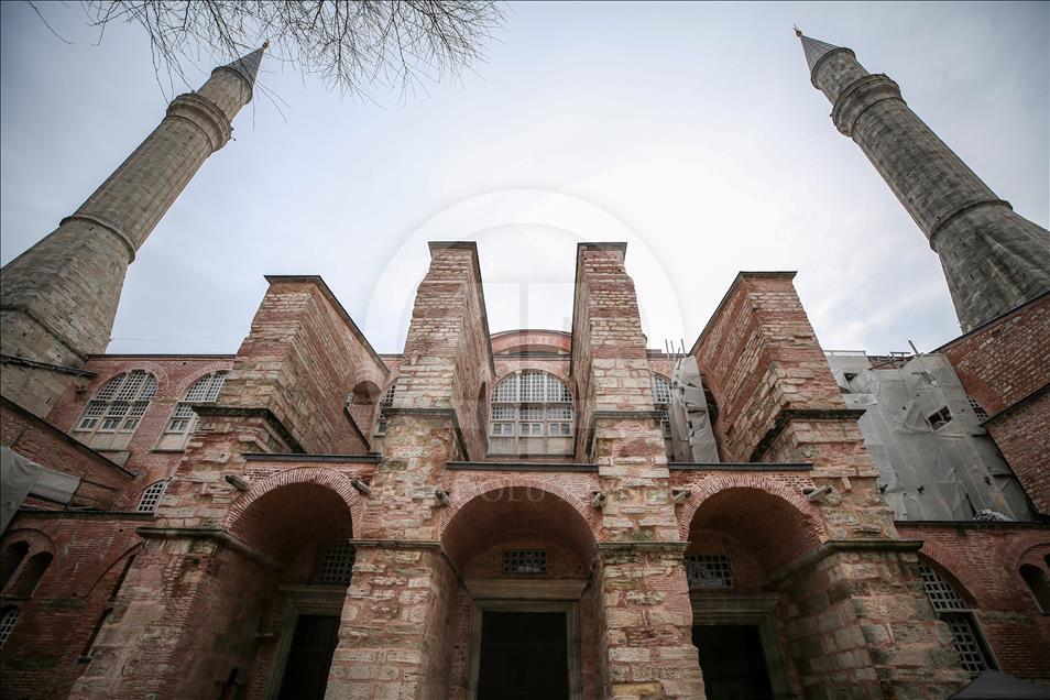 Views of Hagia Sophia in Istanbul