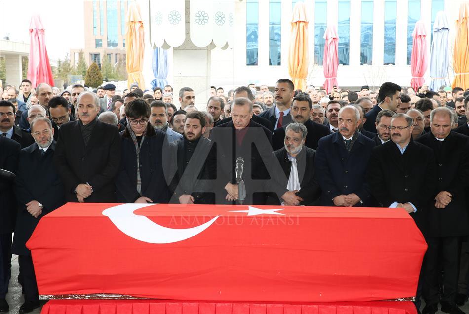 AK Parti eski Erzurum Milletvekili Muhyettin Aksak'ın cenaze namazı