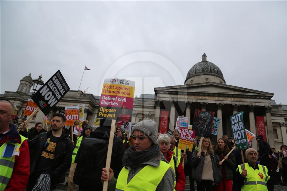 Chalecos Amarillos protestan en Londres