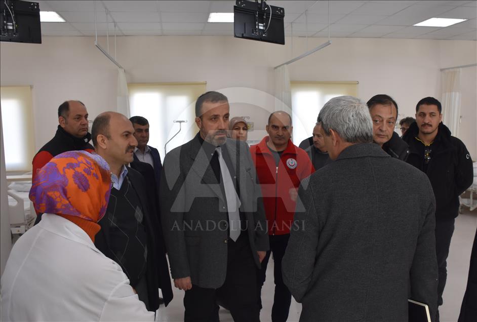 Kamu Hastaneleri Genel Müdür Yardımcısı Kotanoğlu, Suriye'de Sağlık Bakanlığının inşa ettiği hastaneleri ziyaret etti