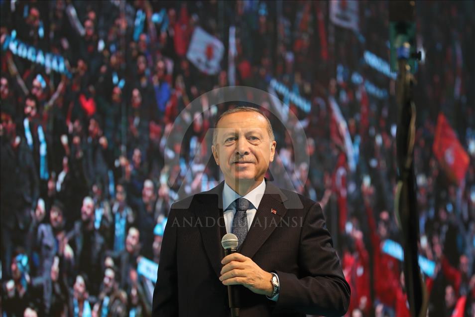 سخنرانی اردوغان ددر مراسم معرفی کاندیداهای شهر کوجا ائلی
