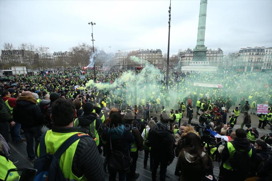 Protesta de Chalecos Amarillos en Paris