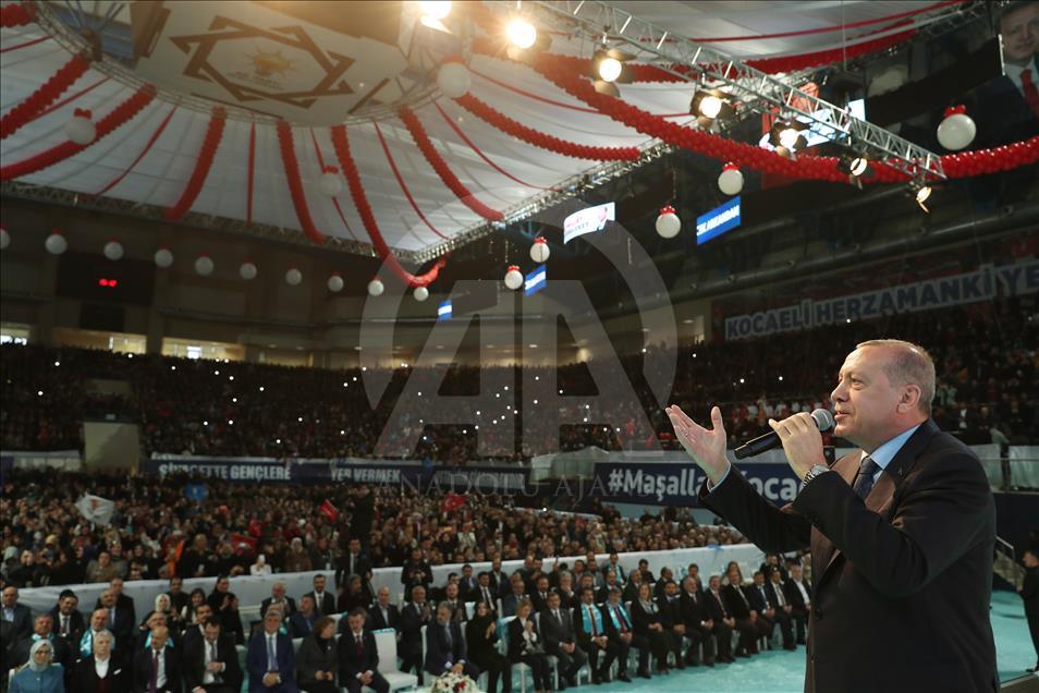 سخنرانی اردوغان ددر مراسم معرفی کاندیداهای شهر کوجا ائلی
