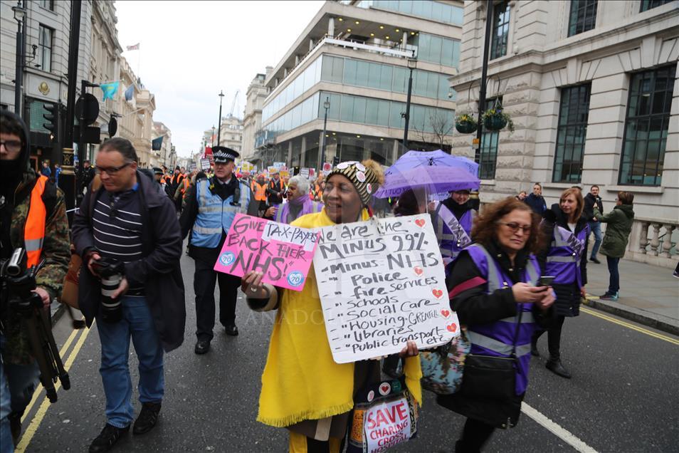 Chalecos Amarillos protestan en Londres