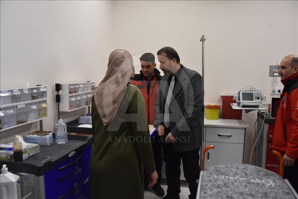 Kamu Hastaneleri Genel Müdür Yardımcısı Kotanoğlu, Suriye'de Sağlık Bakanlığının inşa ettiği hastaneleri ziyaret etti