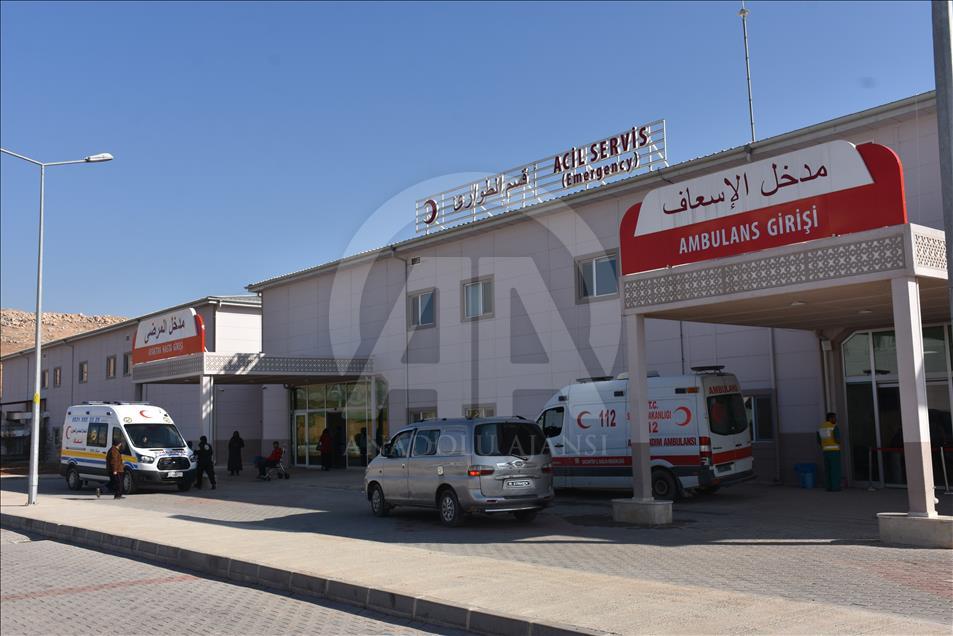 Suriye'de terörden temizlenen bölgede "112 acil komuta merkezi" hizmete açıldı