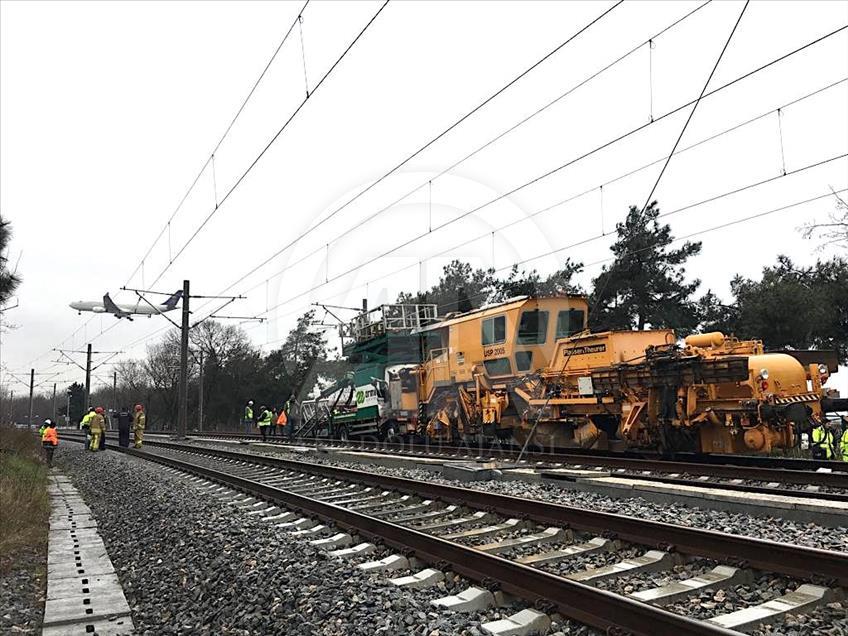 Halkalı-Sirkeci Banliyö hattında kaza