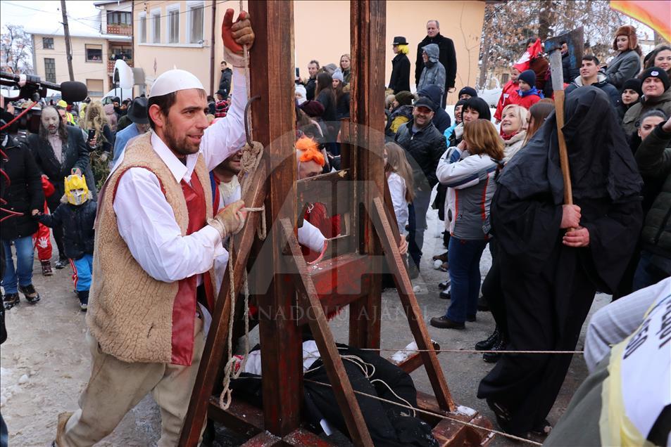 Maqedoni, hapet karnavali tradicional në Vevçan
