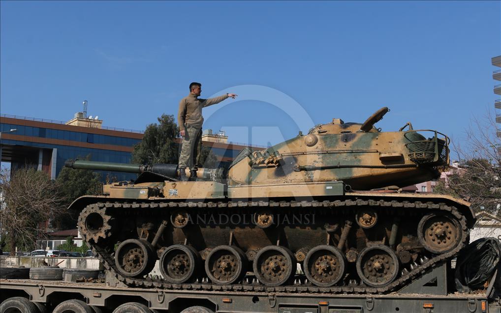 Suriye sınırına askeri sevkiyat