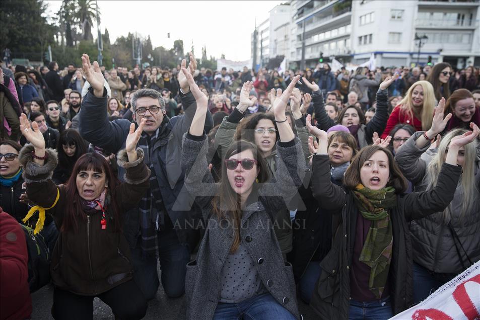 Teachers' protest in Athens