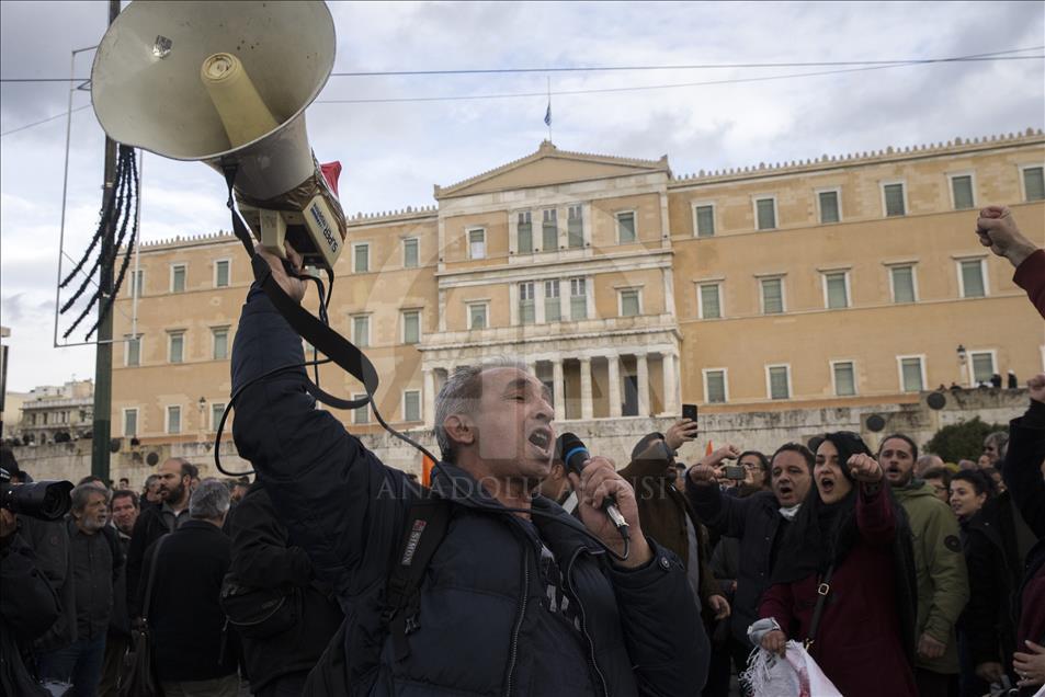 Teachers' protest in Athens