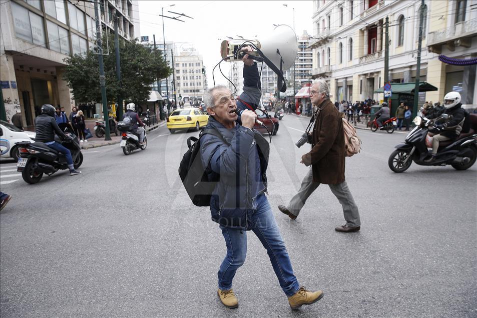 Teachers' protest in Athens