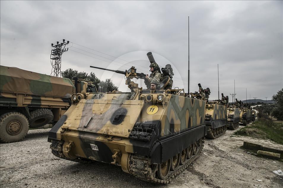 Training activities of Turkish Armed Forces near Syrian border