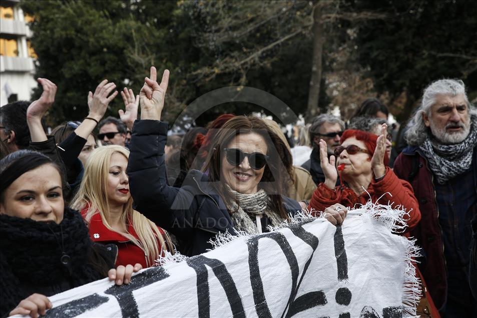Teachers' protest in Athens