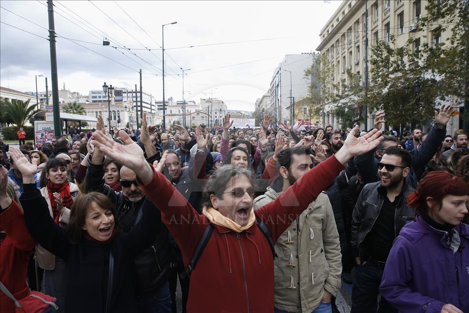Teachers' protest in Athens