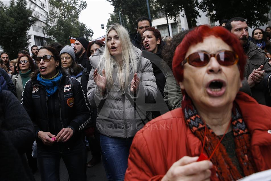 Teachers' protest in Athens