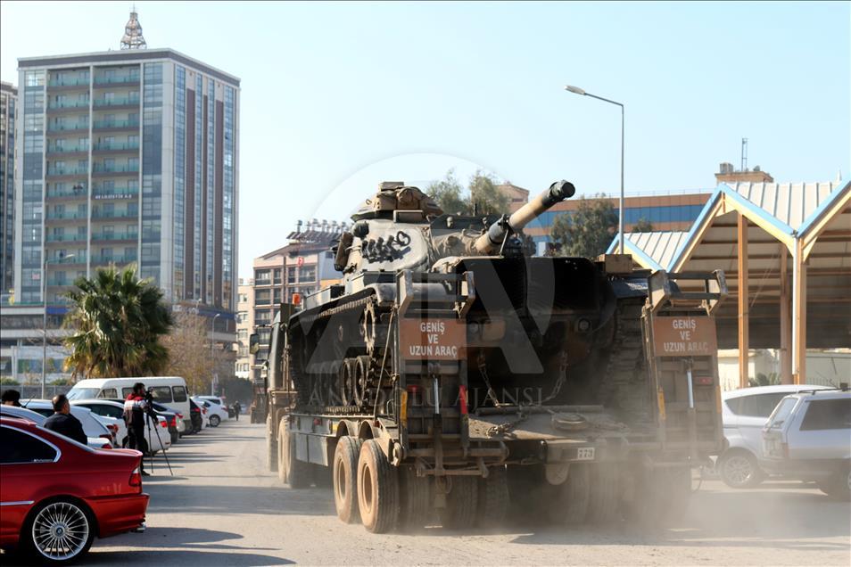 Suriye sınırına askeri sevkiyat