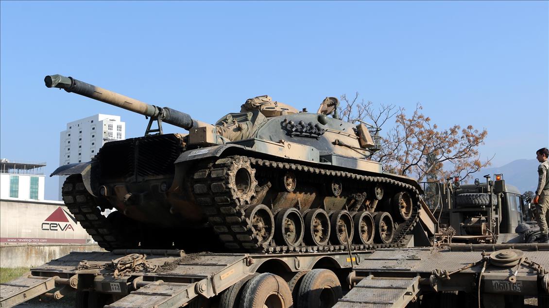 Suriye sınırına askeri sevkiyat