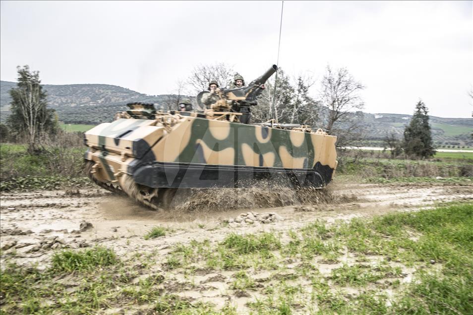 Training activities of Turkish Armed Forces near Syrian border