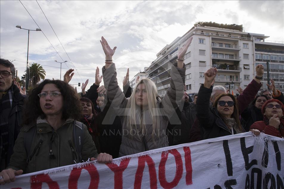 Teachers' protest in Athens