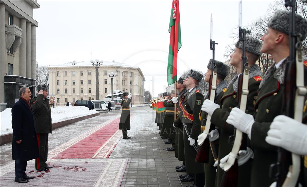 Milli Savunma Bakanı Akar, Belarus'ta