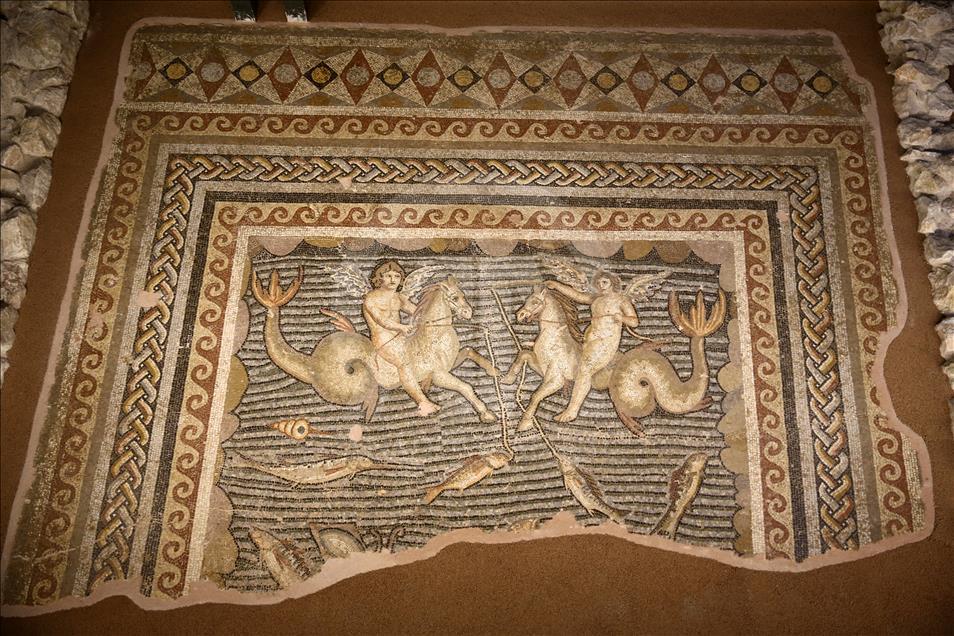 Pieces at century old textile fabric in Turkey's Adana