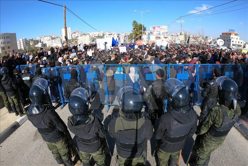 Demonstrasi di Ramallah