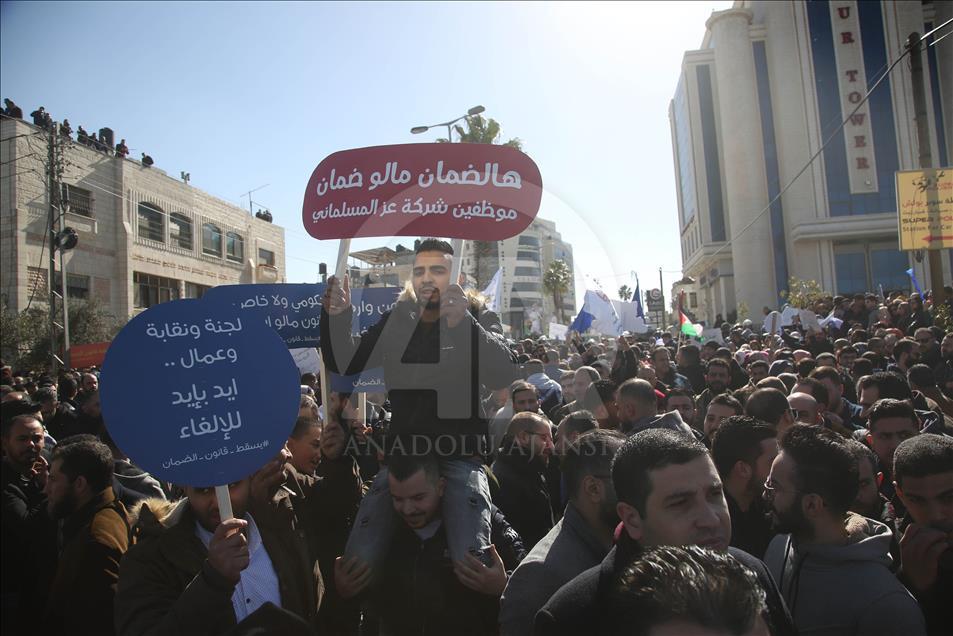 Demonstrasi di Ramallah