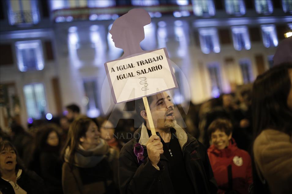 Women's protest against the far-right Spanish political party Vox in Madrid