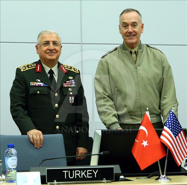 دیدار فرماندهان ستاد مشترک ارتش ترکیه و آمریکا در بروکسل
