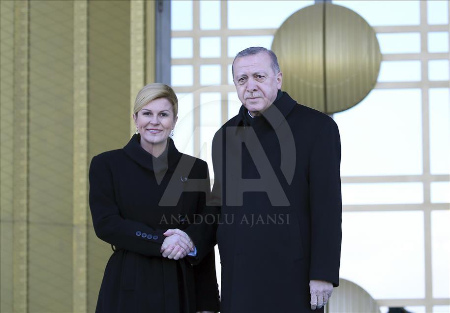 Hırvatistan Cumhurbaşkanı Kitaroviç Türkiye'de