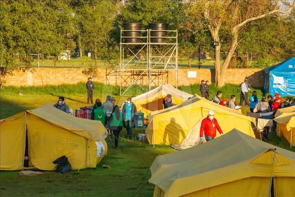 Se levantó campamento de migrantes venezolanos en Bogotá