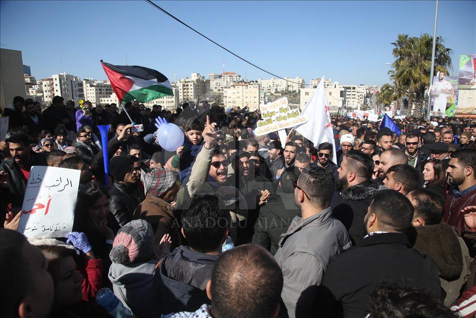 Demonstrasi di Ramallah