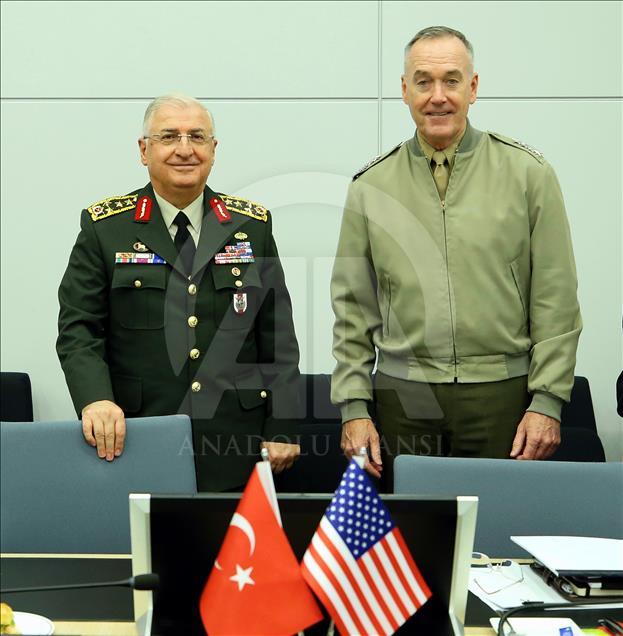 دیدار فرماندهان ستاد مشترک ارتش ترکیه و آمریکا در بروکسل
