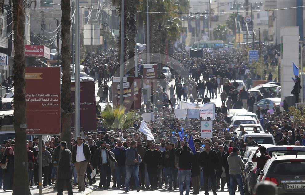 Demonstrasi di Ramallah