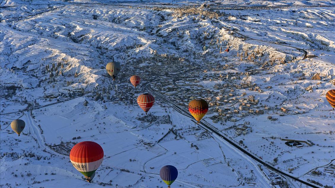 Kapadokya'da eksi 15 derecede balon keyfi