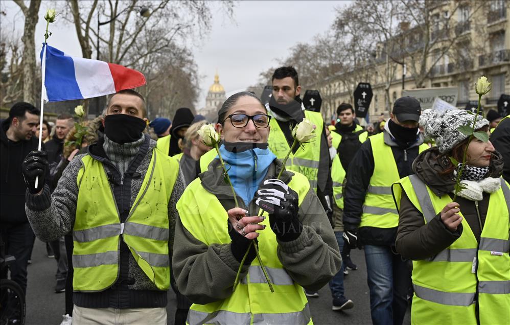 Yellow vest demonstration in Paris