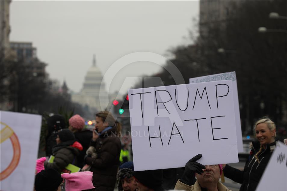 Washington'da kadın yürüyüşü
